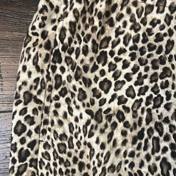 LAUREN RALPH LAUREN LEOPARD PRINT SLEEVELESS DRAWSTRING WAIST JUMPSUIT SIZE 4 - Picture 8 of 11